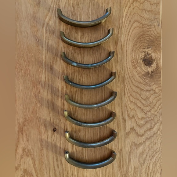 Solid brass cabinet pulls vintage 4 inches - Picture 3 of 3